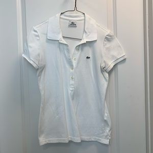 Slim fit Lacoste polo - size 38 - white